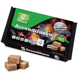 Ferramenta1.com | Accendifuoco  32 cubi flash ecologico - PZ 24