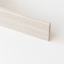 Ferramenta1.com | Battiscopa  80x14 mm mdf 240 cm rovere sbiancato - PZ 5