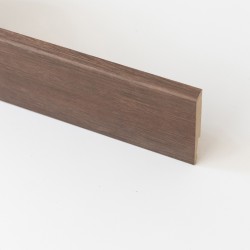 Ferramenta1.com | Battiscopa  80x14 mm mdf 240 cm noce scuro - PZ 5