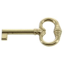 Ferramenta1.com | Chiave per mobili 33708 35x62 mm ottone lucido** - PZ 25