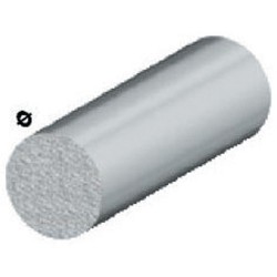 Ferramenta1.com | Profilo argento h.100 cm tondo pieno d  8 mm* - PZ 5