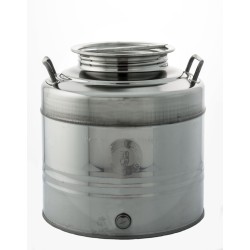 Ferramenta1.com | Contenitore acciaio inox per olio 30 l aggraffato - PZ 1