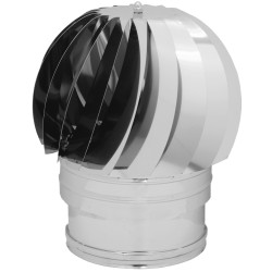 Ferramenta1.com | Fumaiolo turbo inox aisi 304 c/cuscinetti d 15 cm - PZ 1