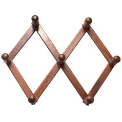 Ferramenta1.com | Appendiabiti estensibile a 7 ganci noce** - PZ 2