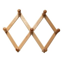 Ferramenta1.com | Appendiabiti estensibile a 7 ganci naturale* - PZ 2