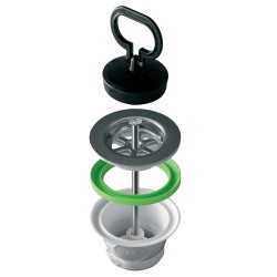Ferramenta1.com | Piletta per lavello inox d 70 mm  1.1/2** - PZ 1