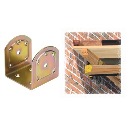 Ferramenta1.com | Piastra 761 staffa esterno travi acc trop 60x61 mm - PZ 10