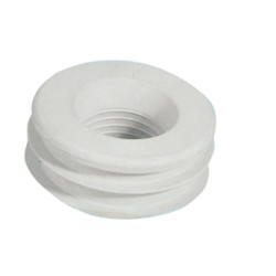 Ferramenta1.com | Morsetto per wc piccolo 50x30 mm bianco* - PZ 25