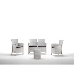 Ferramenta1.com | Salotto resina lido 4 pz bianco - PZ 1