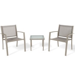 Ferramenta1.com | Salotto havana 3 pz  acciaio marrone - PZ 1