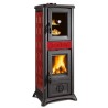 Ferramenta1.com | Stufa legna c/forno  7.3 kw gemma 5.0 bordeaux - PZ 1