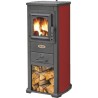 Ferramenta1.com | Stufa legna  5.0 kw berna lux rosso - PZ 1