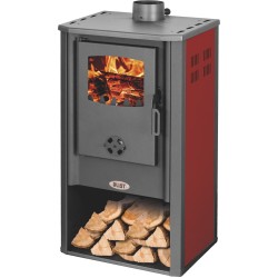 Ferramenta1.com | Stufa legna  7,2 kw atene rosso - PZ 1