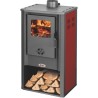 Ferramenta1.com | Stufa legna  7,2 kw atene rosso - PZ 1