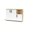 Ferramenta1.com | Mobile mosso 3a+2c o4 cm 120x32x83 rovere gold/bia - PZ 1
