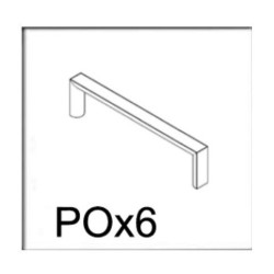 Ferramenta1.com | R maniglia po x kit armadio 2a+2c - PZ 1
