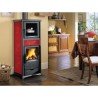 Ferramenta1.com | Stufa legna c/forno  9.1 kw rossella plus evo bordeaux - PZ 1