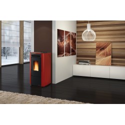 Ferramenta1.com | Stufa pellet ventil 6.5 kw ketty evo 2.0 bordeaux - PZ 1