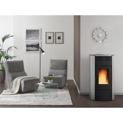 Ferramenta1.com | STUFA PELLET 20,3 KW RAFFAELLA IDRO H15 GRIGIO LU...
