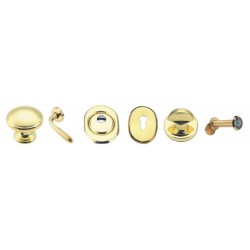 Ferramenta1.com | PORTA BLINDATA KIT ACCESSORI DX ORO LUCIDO - Port...
