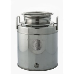 Ferramenta1.com | Contenitore acciaio inox per olio 20 l aggraffato - PZ 1