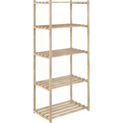 Ferramenta1.com | Scaffale in pino basico 5 ripiani 65x40xh171 cm - PZ 1