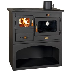 Ferramenta1.com | Cucina legna carbone c/forno 10kw prity mia nero - PZ 1
