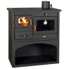 Ferramenta1.com | Cucina legna carbone c/forno 10kw prity mia nero - PZ 1