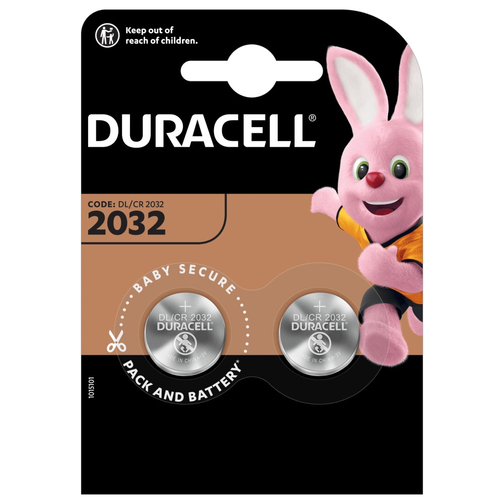 Batteria Duracell a Bottone CR2032 - 10 cf da 2 Pz