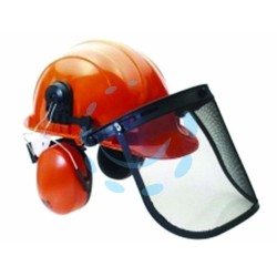 Ferramenta1.com | Elmetto protezione + cuffie + visiera - PZ 8