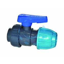 Ferramenta1.com | Raccordo a compressione valvola sfera femmina polipropilene - PZ 1