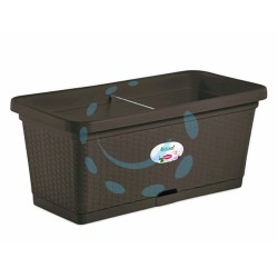 Ferramenta1.com | Fioriera natural moka con riserva d'acqua cm. 80 - PZ 5