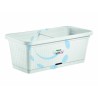 Ferramenta1.com | Fioriera natural bianca con riserva d'acqua cm. 80 - PZ 5
