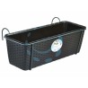 Ferramenta1.com | Set balcone natural moka c/riserva acq. e supp. in met. antracite cm50 - PZ 10