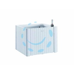 Ferramenta1.com | Fioriera natural deluxe bianca quadra - PZ 1