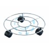 Ferramenta1.com | Portavaso con ruote tondo in filo acciaio cm.30 - PZ 30