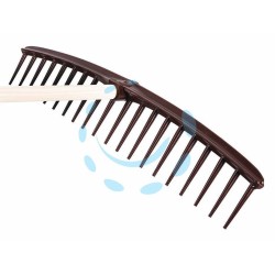 Ferramenta1.com | Rastrello in polipropilene 20 denti per erba e fieno spalla curva - PZ 20