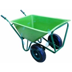 Ferramenta1.com | Carriola due ruote per agricoltura telaio acciaio vasca plast. lt.160 - PZ 1