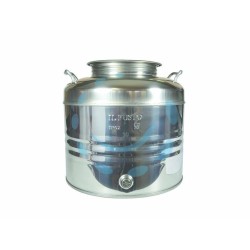 Ferramenta1.com | FUSTO INOX PER OLIO GRAFFATO LT.30 - Fusti per olio
