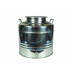 Ferramenta1.com | FUSTO INOX PER OLIO GRAFFATO LT.30 - Fusti per olio