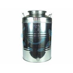 Ferramenta1.com | Fusto inox per olio graffato lt.50 - PZ 1