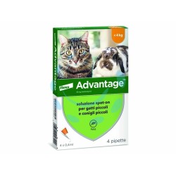 Ferramenta1.com | Antiparassitario "advantage" per gatti e conigli fino a kg.4 - PZ 10
