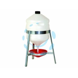 Ferramenta1.com | Abbeveratoio "saturno" in plastica con treppiedi in metallo per polli - PZ 1