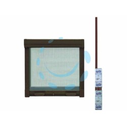 Ferramenta1.com | Zanzariera kit a molla frizionata colore marrone - PZ 4