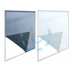 Ferramenta1.com | Zanzariera per finestre in poliestere con nastro velcro 2 teli  - PZ 12