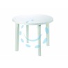 Ferramenta1.com | Tavolo da giardino "tondo" bianco cm.90x72h. - PZ 1