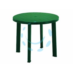 Ferramenta1.com | Tavolo da giardino "tondo" verde cm.90x72h. - PZ 1