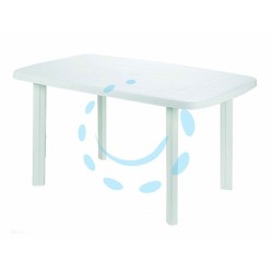 Ferramenta1.com | Tavolo da giardino "faro" bianco cm.135x82x72h. - PZ 1