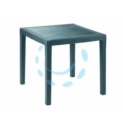 Ferramenta1.com | Tavolo in pe rattan "king" antracite cm.79x72h. - PZ 1