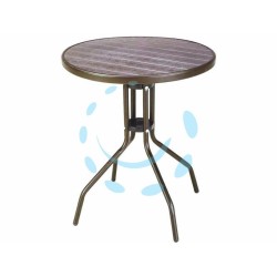 Ferramenta1.com | Tavolo "wood brown" in rattan sintetico pp - PZ 1